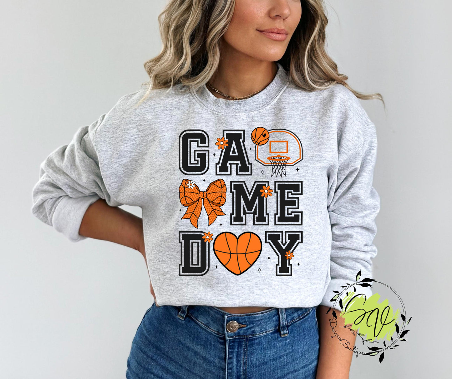 Game Day, Basketball, Basketball Mama, Mom, Cute Basketball Tee, Trendy Mama Tee, Teen, Sports, Basketball Print, Bow, Trending, Women