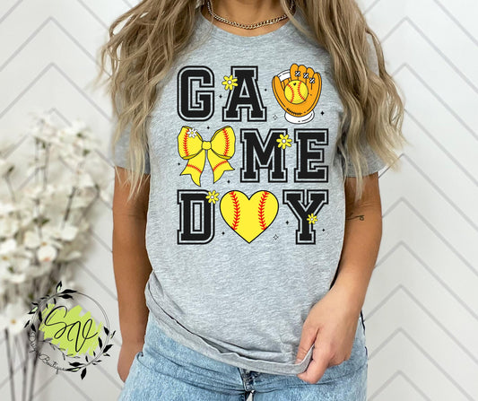 Softball, Game Day, Softball, Softball Mama, Mom, Cute Softball Tee, Trendy Mama Tee, Teen, Sports, Softball Print, Bow, Trending, Coquette