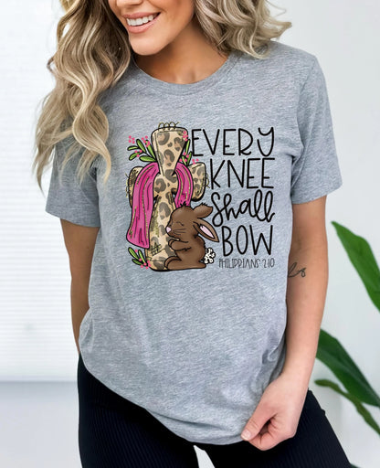 Every Knee Shall Bow Easter Graphic Tee