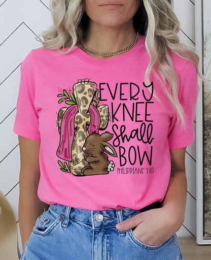 Every Knee Shall Bow Easter Graphic Tee