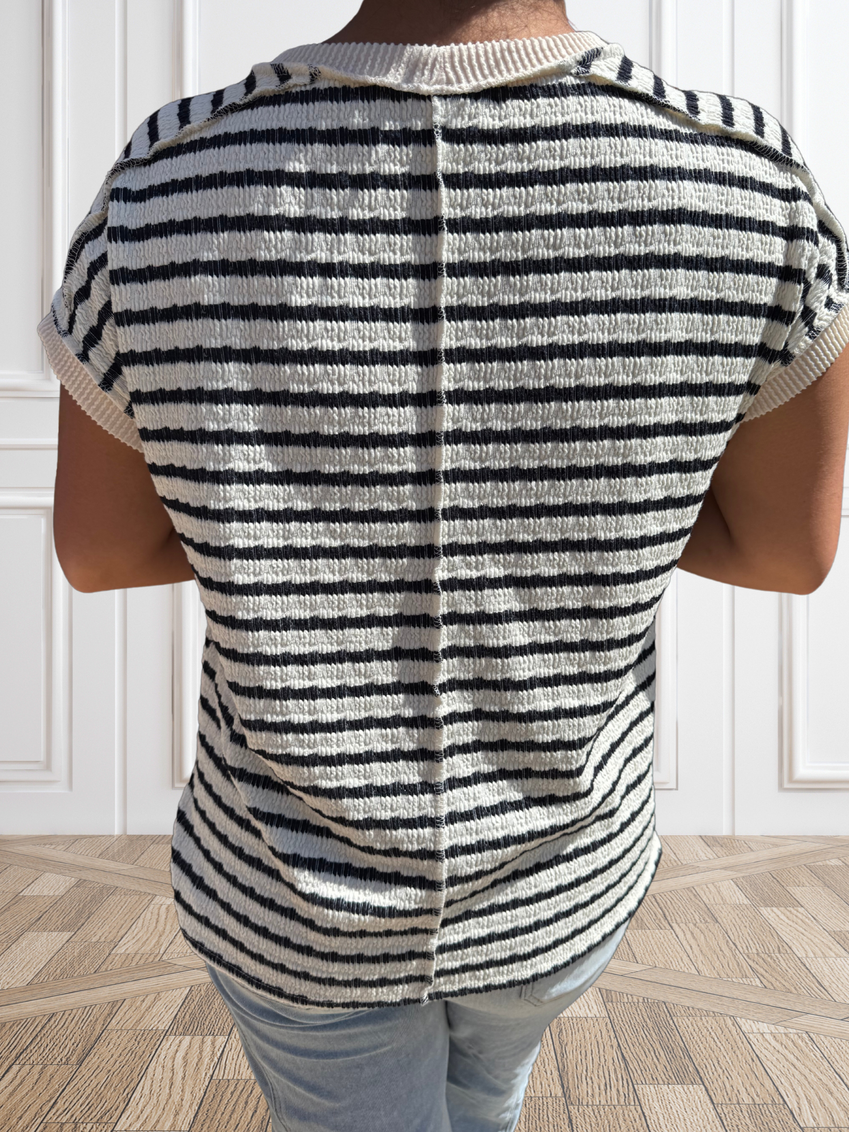 Navy Stripe Top - SV Boutique & Co.