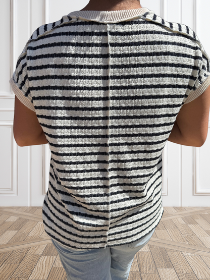 Navy Stripe Top - SV Boutique & Co.