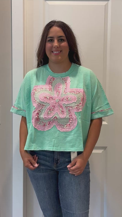 Mint To Bloom Flower Top