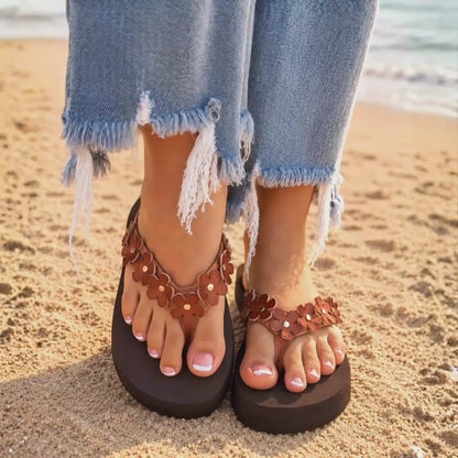 CORKYS NO RUNNING Cognac Flip Flop