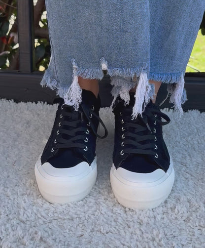 CORKYS COULD CARE LESS BLACK SNEAKER