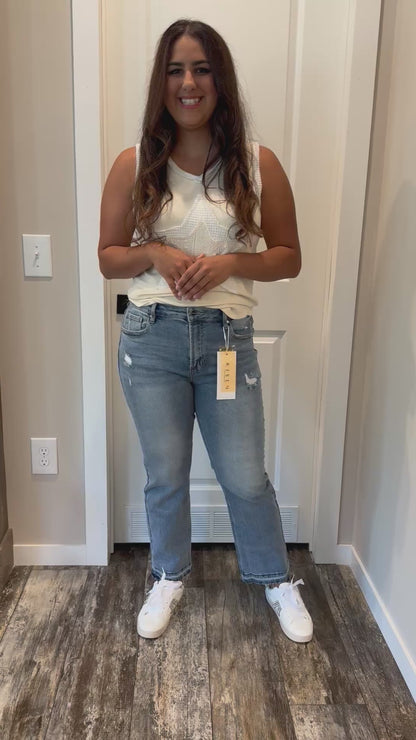 Risen Cut Above Straight Jeans- FINAL SALE