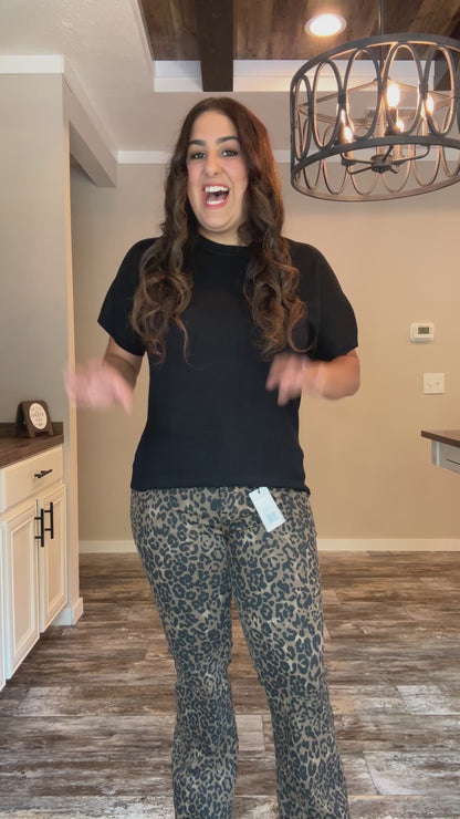 Judy Blue Leopard Bootcut Jeans-Walk On The Wild Side