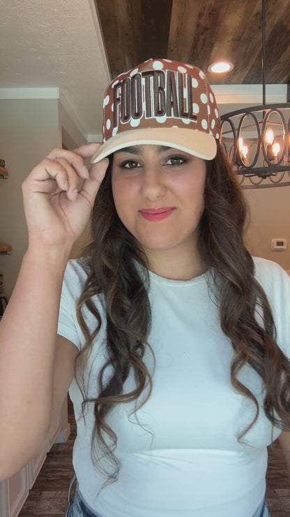 Football Polka Dot Trucker Cap
