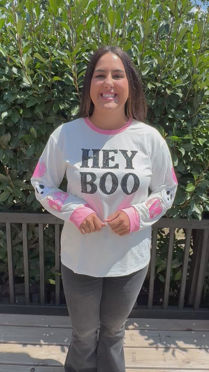 Hey Boo Long Sleeve Top