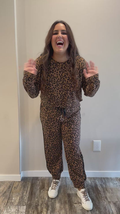 Leopard Jogger Set from White Birch