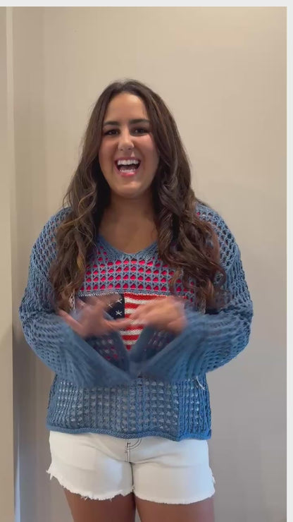 Stars, Stripes & Chill Hoodie Sweater