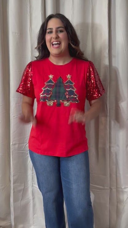 Festive Plaid Forest Princess Top by Emma + Grace