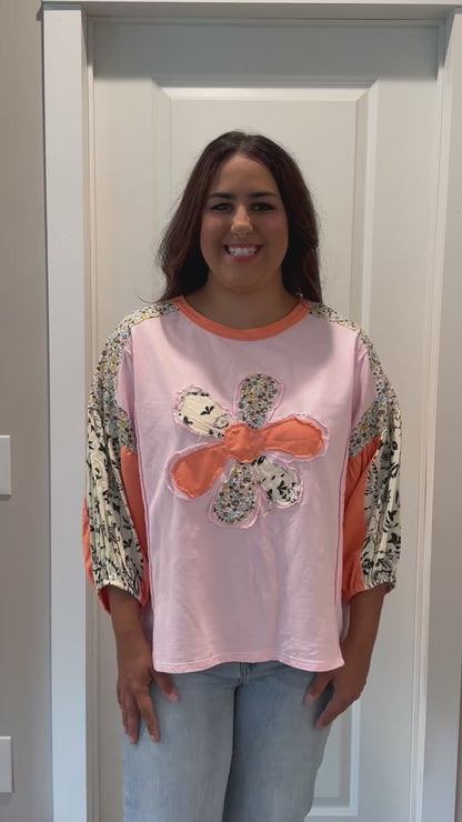 Spring Days Patch Top Final Sale
