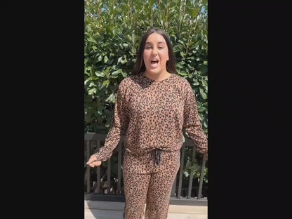 Leopard Luxe Knit Jogger Set from White Birch